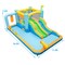 Inflatable Water Park Bounce House with Dual Slides Splash Pool Water Cannon for Kids
